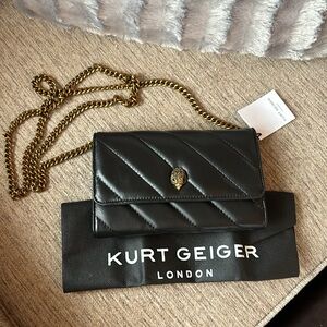 Kurt Geiger London Soho Leather Wallet on Chain new with tags.